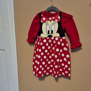 Disney Red and Black Minnie Mouse Kids Matching Set